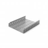 Металлический лоток перфорированный 400х80х3000, толщ. 1,0 мм, Сендзимир цинк