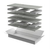 ITK LINEA N Компл. стенок боковых 1000мм шкафа 42U сер.