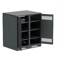ITK LINEA B Шкаф (пустой) 1350х1200мм дверь двуст. мет. чер.