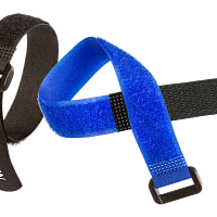 Стяжка-липучка NIKOMAX с мягкой пряжкой, 150х12мм, для пучков до 35мм, синяя, уп-ка 10шт.