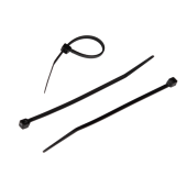 Стяжка NIKOMAX нейлоновая неоткрывающаяся, 450х8,0мм, устойчивая к УФ, черная, уп-ка 100шт.