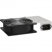 ITK Вент. панель 1 модуль С14 для шкафа 10" LINEA WS серая