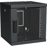 ITK LINEA WS Шкаф 10" 6U 320х310мм дверь стекл. черн.