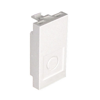 Заглушка (22,5х45), белый, с возможностью установки ОВ коннектора ST-типа(без коннектора)