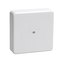 Коробка КМ41212-01 распаячная для о/п 75х75х20 мм белая (6 клемм 6мм2)