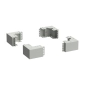 ITK LINEA S Уголок цоколя h=100мм сер. (4шт/компл)