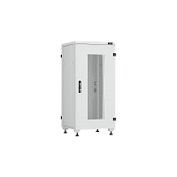 Напольный шкаф серии Lite II 19", 24U, перфорированная дверь, цельнометаллические стенки и задняя дверь, Ш600хВ1241хГ600мм, в разобранном виде, серый