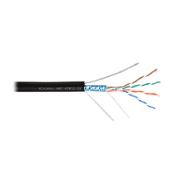 Кабель NIKOMAX F/UTP 4 пары, Кат.5e (Класс D), тест по ISO/IEC, 100МГц, одножильный, BC (чистая медь), 24AWG (0,51мм), полиэтилен, внешний, с многожил