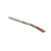 Кабель витая пара, неэкранированная U/UTP, категория 3, 10 пар (24 AWG), одножильный (solid), LSZH нг(А)-HF, –20°C - +60°C, серый