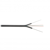 Кабель NIKOMAX волоконно-оптический, 4 волокна, одномодовый 9/125мкм, стандарта G.652.D & G.657.A1, внутренний/внешний, бабочка со стальными прутками,