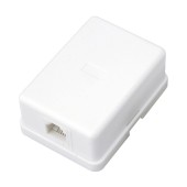 Рoзетка телефонная внешняя, 1 порт RJ-14 (6P4C), CAT 3 REXANT