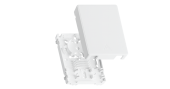 Корпус волоконно-оптической настенной розетки NIKOMAX, до 2 портов SC или LC, белый