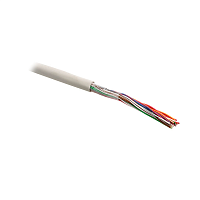 Кабель витая пара, неэкранированная U/UTP, категория 3, 10 пар (24 AWG), одножильный (solid), LSZH нг(А)-HF, –20°C - +60°C, серый