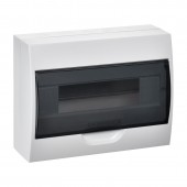 Корпус пластиковый ЩРН-П-12 черн. прозр. дверь IP41 GENERICA