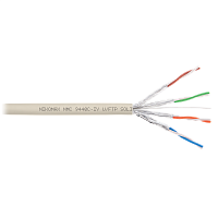 Кабель NIKOMAX U/FTP 4 пары, Кат.6 (Класс E), тест по ISO/IEC, 250МГц, одножильный, BC (чистая медь), 23AWG (0,57мм), полимерный материал нг(А)-LSLTx,