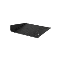 Полка фронтальная TLK, 19", 2U, глубиной 400мм, крепеж в комплекте, черная