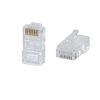 Коннектор RJ-45 под витую пару, категория 6 , универсальный (для одножильного и многожильного кабеля) для проводников с толщиной по изо