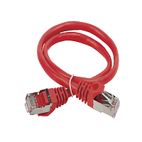 ITK Коммутационный шнур (патч-корд), кат.5Е FTP, 1м, красный