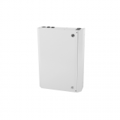 Оптический бокс (кросс) настенный, одна дверь, замок, до 24 портов