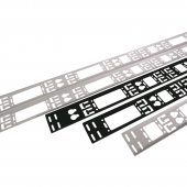 Вертикальный кабельный органайзер в шкаф, ширина 75 мм 30U, цвет черный