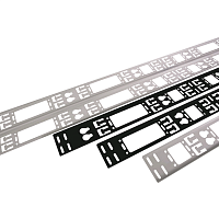 Вертикальный кабельный органайзер в шкаф, ширина 75 мм 30U, цвет черный