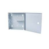 Кросс Распределительный Настенный Мини до 8 портов SC/LC duplex бесфланц. (дверка с замком+ложемент+сплошная панель внутренняя) серый RAL 7035