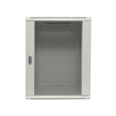 Шкаф настенный 19" TERACOM PRO 12U 600х450 мм дверь стеклянная с замком-ручкой серый