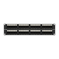 Патч-панель 19",2U,CAT6, 48 портов RJ45, неэкранированная