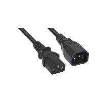 Кабель питания монитор-компьютер IEC 320 C13 - IEC 320 C14 (3x0.75), 1.8 м