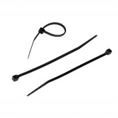 Стяжка NIKOMAX нейлоновая неоткрывающаяся, 300х4,8мм, устойчивая к УФ, черная, уп-ка 100шт.