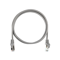 Коммутационный шнур NIKOMAX Essential Line F/UTP 4 пары, Кат.5е (Класс D), 100МГц, 2хRJ45/8P8C, T568B, заливной, с защитой защелки, многожильный, BC (