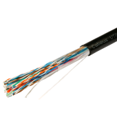 Кабель витая пара UTP (U/UTP), категория 5, 25 пар (24 AWG), одножильный (solid), для внешней прокладки, UV PE