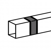 Накладка на стык 15x10мм METRA