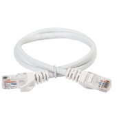 ITK Коммутационный шнур кат. 6 UTP LSZH 0,5м белый