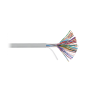 Кабель NIKOLAN U/UTP 50 пар, Кат.3 (Класс C), 16МГц, одножильный, BC (чистая медь), 26AWG (0,405мм), внутренний, PVC нг(А), серый, гарантия: 1 год