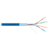 Кабель NIKOMAX F/UTP 4 пары, Кат.5e (Класс D), тест по ISO/IEC, 100МГц, одножильный, BC (чистая медь), 24AWG (0,52мм), полимерный материал нг(А)-HF, в