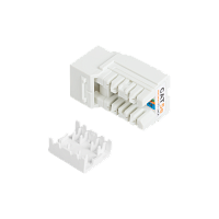 Модуль-вставка NIKOMAX типа Keystone, Кат.5е (Класс D), 100МГц, RJ45/8P8C, FT-TOOL/110/KRONE, T568A/B, неэкранированный, белый - гарантия: 5 лет расши