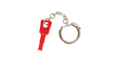 Ключ для коммутационных шнуров с замком, с брелком NIKOMAX,  красный