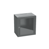 Шкаф телекоммуникационный навесной,12U (600х600х650) дверь стекло, RAL9005