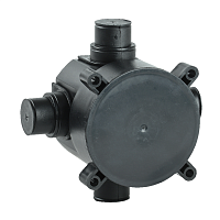 Коробка установочная d=70х72мм для монолит. стр. черная IEK