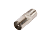 Адаптер NETLAN для коаксиальных кабелей, F-тип-PAL-male, металлик, 100 шт.