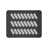 Заглушка проема вентиляторного блока TLK, перфорированная, 490х 380х1мм, черная