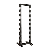 Стойка однорамная телекоммуникационная СТ-38U-1М-К-Ч черная (комплектная) ССД