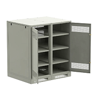 ITK LINEA B Шкаф (пустой) 1350х1200мм дверь двуст. мет. сер.