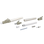 Разъем клеевой LC, MM(для многомодового кабеля), 3 мм, (белый)