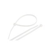 Стяжка NIKOMAX нейлоновая неоткрывающаяся, 200х3,6мм, белая, уп-ка 100шт.