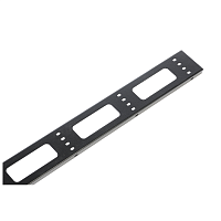 Органайзер кабельный вертикальный для стойки внешний с окнами, ширина 95мм 33U, цвет черный