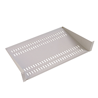 Полка перфорированная консольная 2U, глубина 400 мм