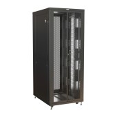 Шкаф напольный 19-дюймовый, 47U, 2282х800х800 мм (ВхШхГ), перед. одноствор.стеклянная, задн. распашн.глухая. дверь, профиль с отв. под кабель, крыша с