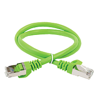 ITK Коммутационный шнур кат. 6А S/FTP LSZH 0,5м зеленый